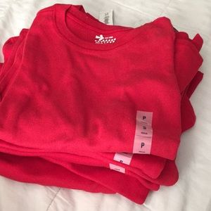 Red long sleeve tee